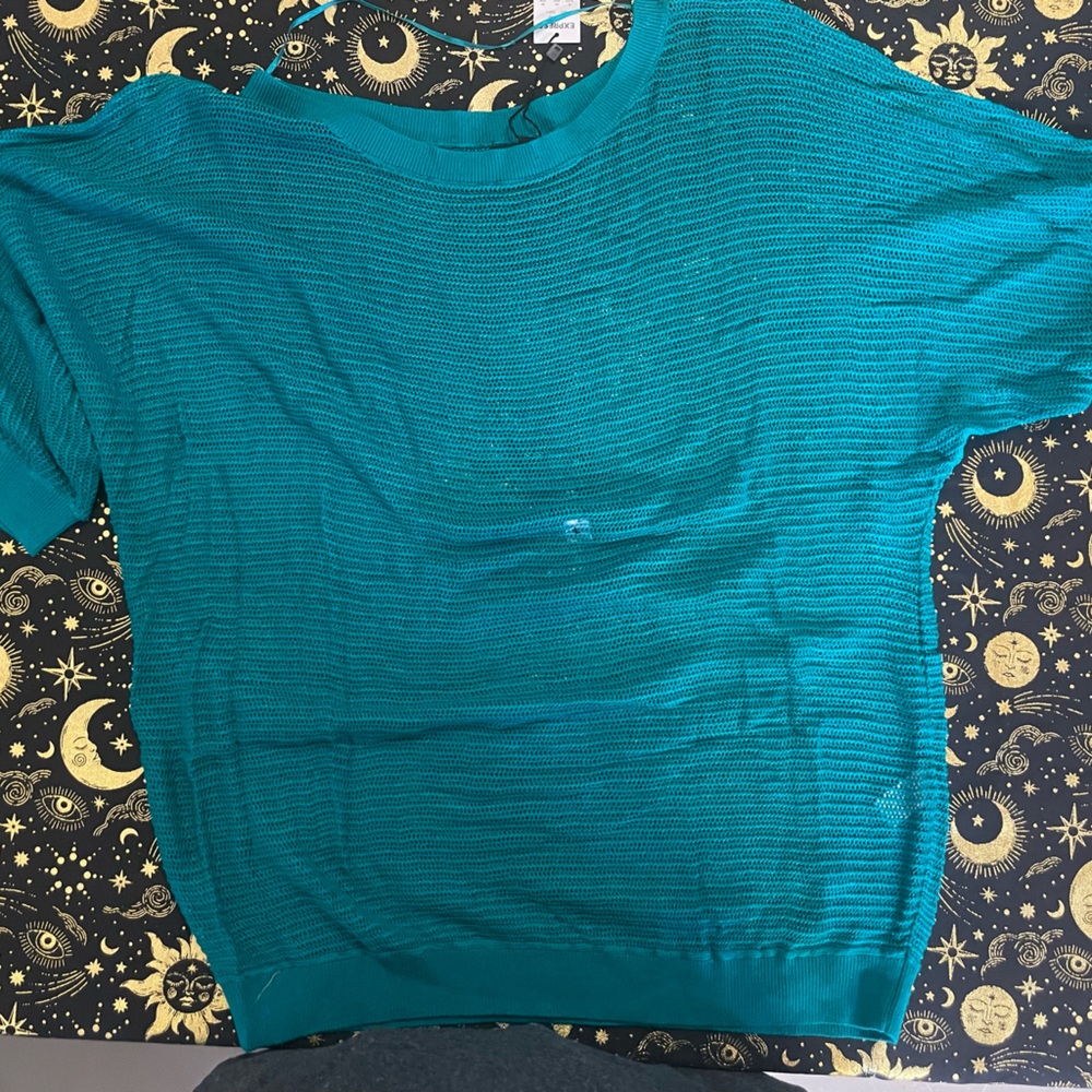 Brand new Express Dolman Knit Sweater : Peacock Green (Green Blue)